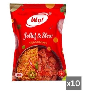 Uto Jollof & Stew Seasoning 10g (10 Pcs)